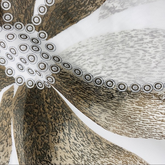 Cruise Club Floral Fringe pullover V-neck Coverup - Picture 7 of 15